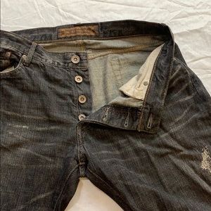 GOA (Japanese) Jeans: Distressed Black 30x31